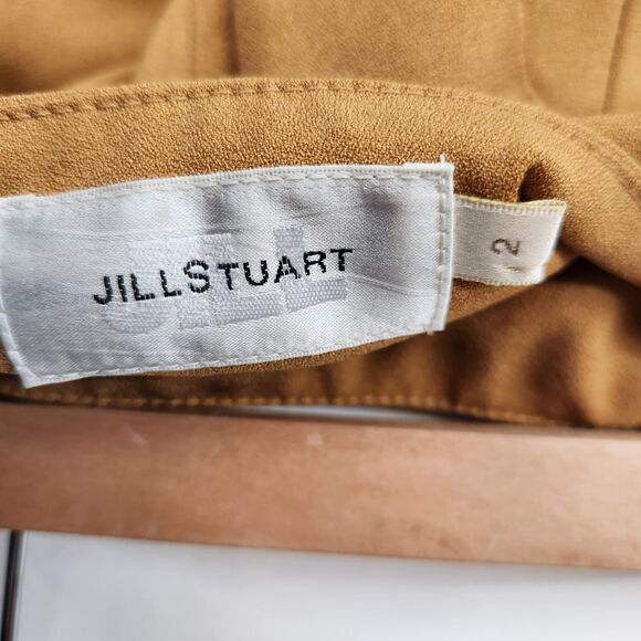 Jill Stuart Skirt Women's Size 2 Pleated Mini Skirt Golden Yellow Designer Chic - Picture 8 of 11